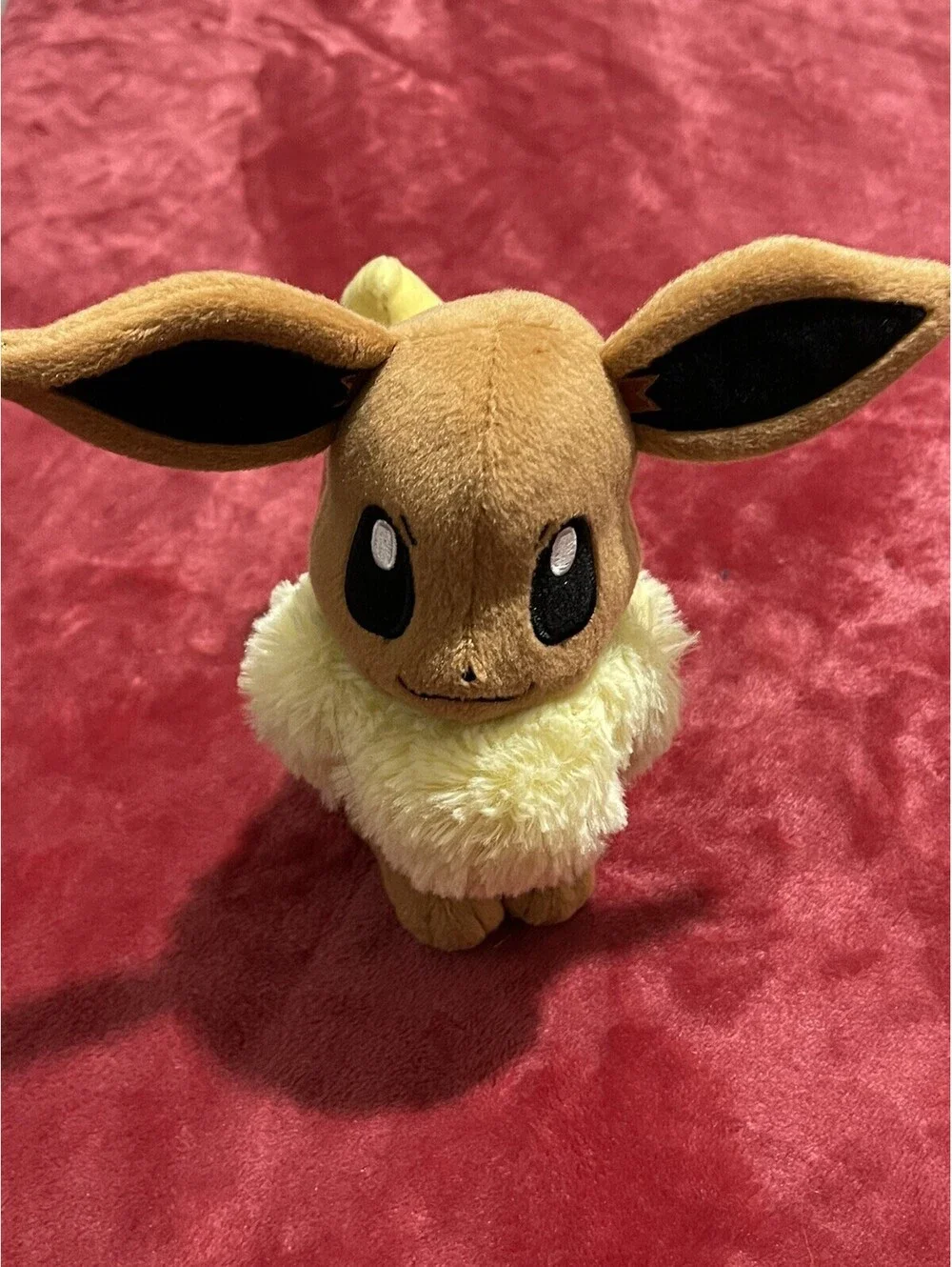 Nintendo Pokemon Eevee 8” Fox Plush Stuffed Animal Toy Tomy NWOT Brown Yellow